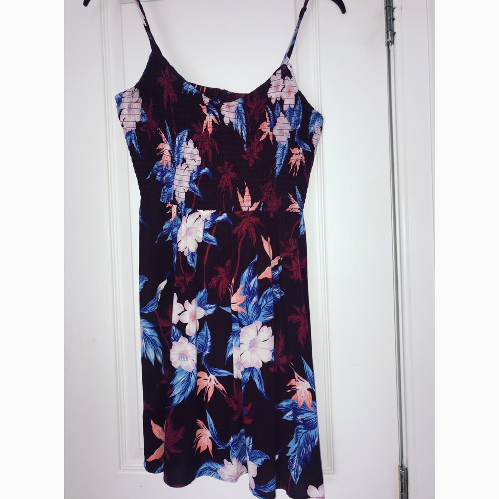 Purple floral dress